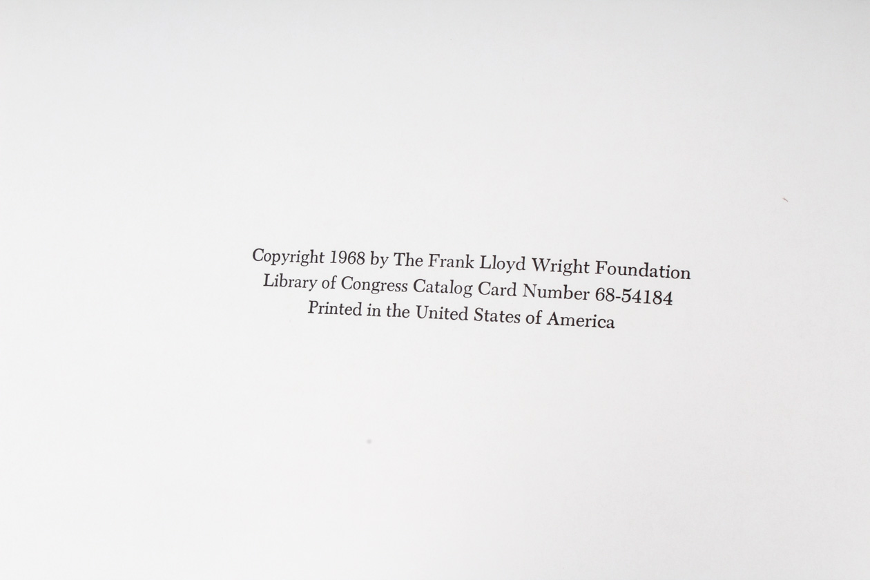 Collection of Frank Lloyd Wright Books