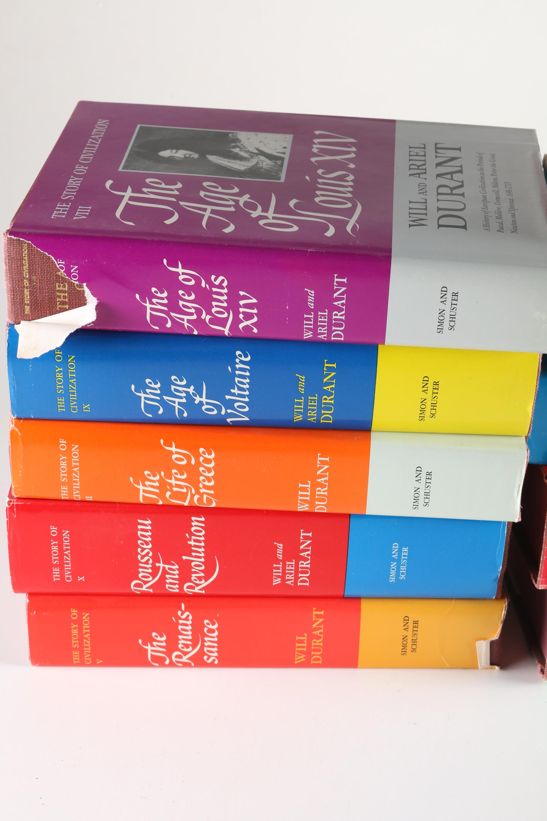 Will and Ariel Durant "The Story of Civilization" in Eleven Volumes