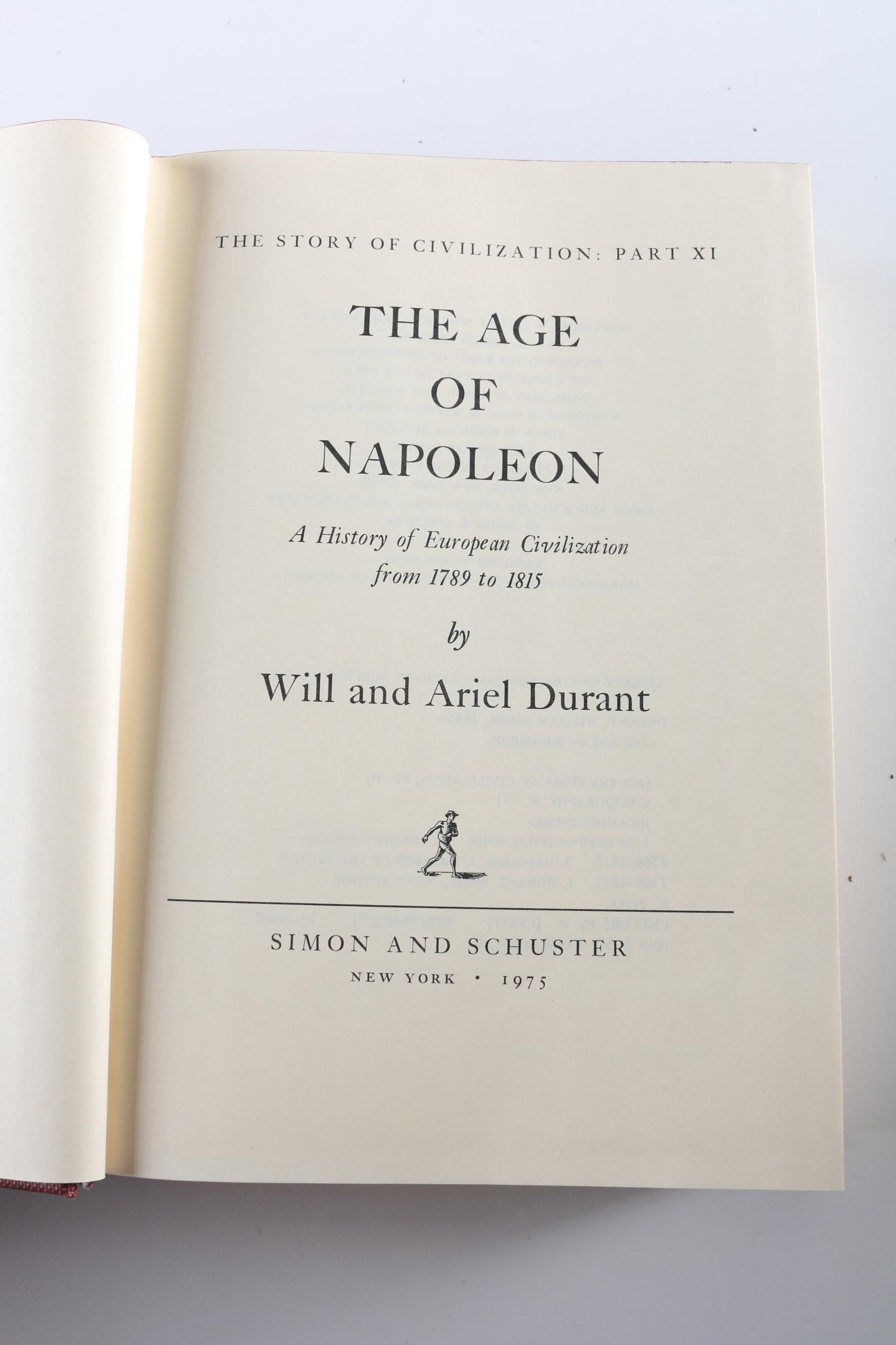 Will and Ariel Durant "The Story of Civilization" in Eleven Volumes