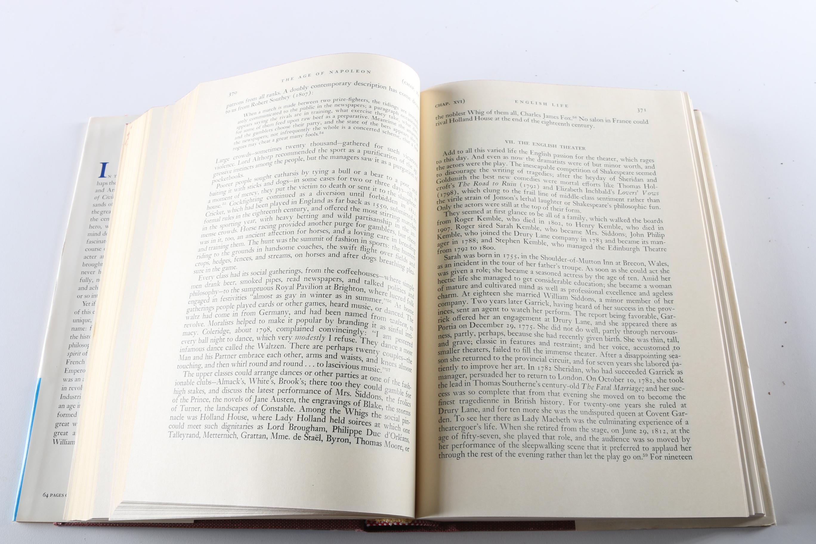 Will and Ariel Durant "The Story of Civilization" in Eleven Volumes