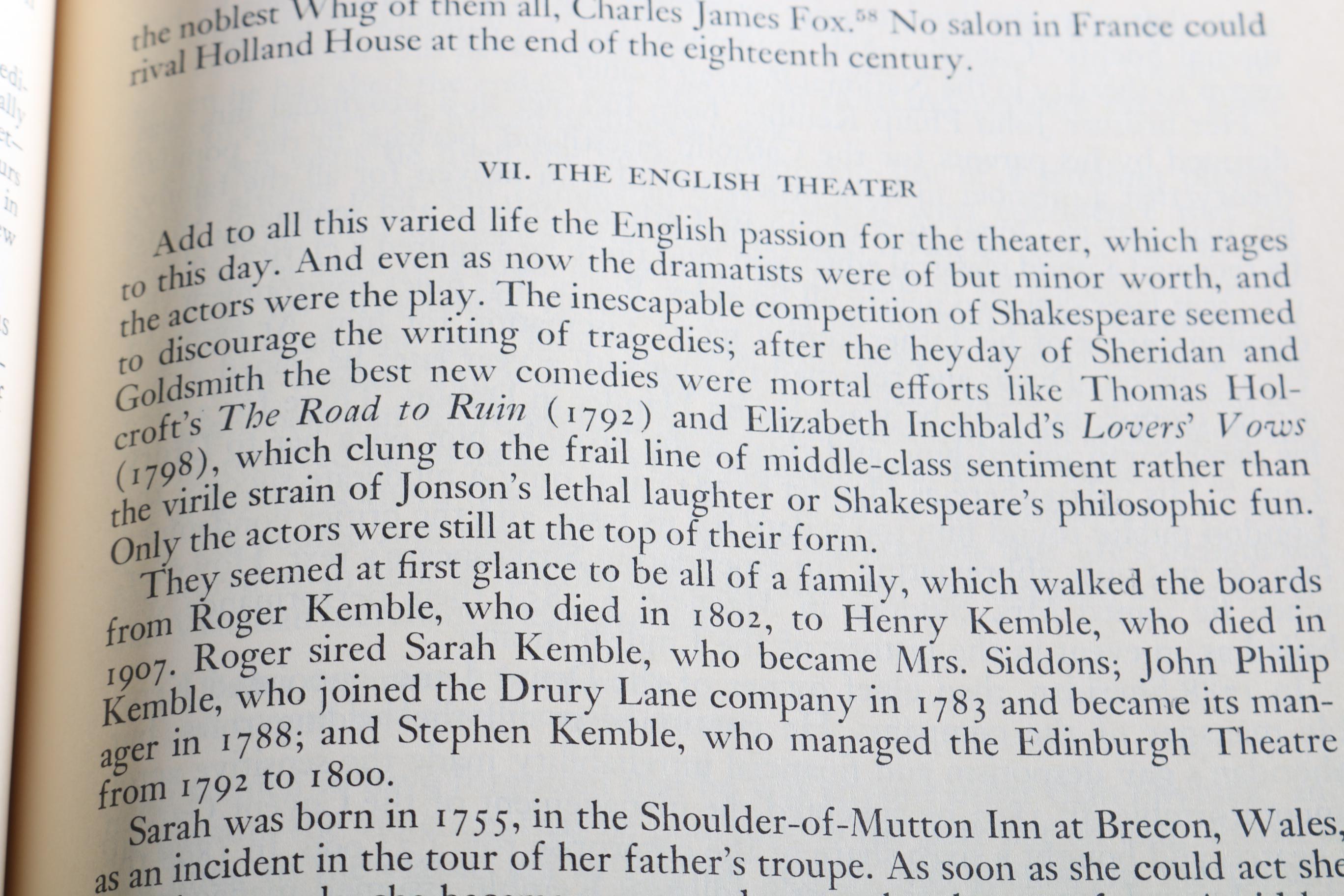 Will and Ariel Durant "The Story of Civilization" in Eleven Volumes