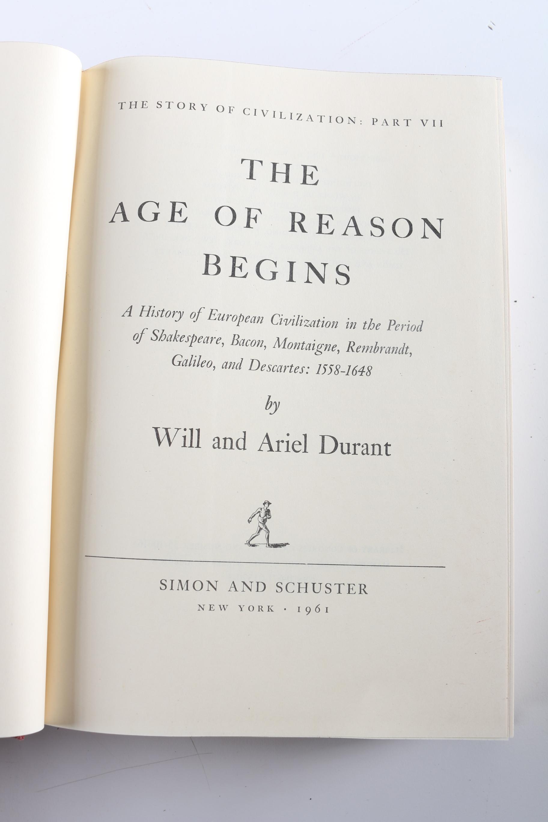 Will and Ariel Durant "The Story of Civilization" in Eleven Volumes