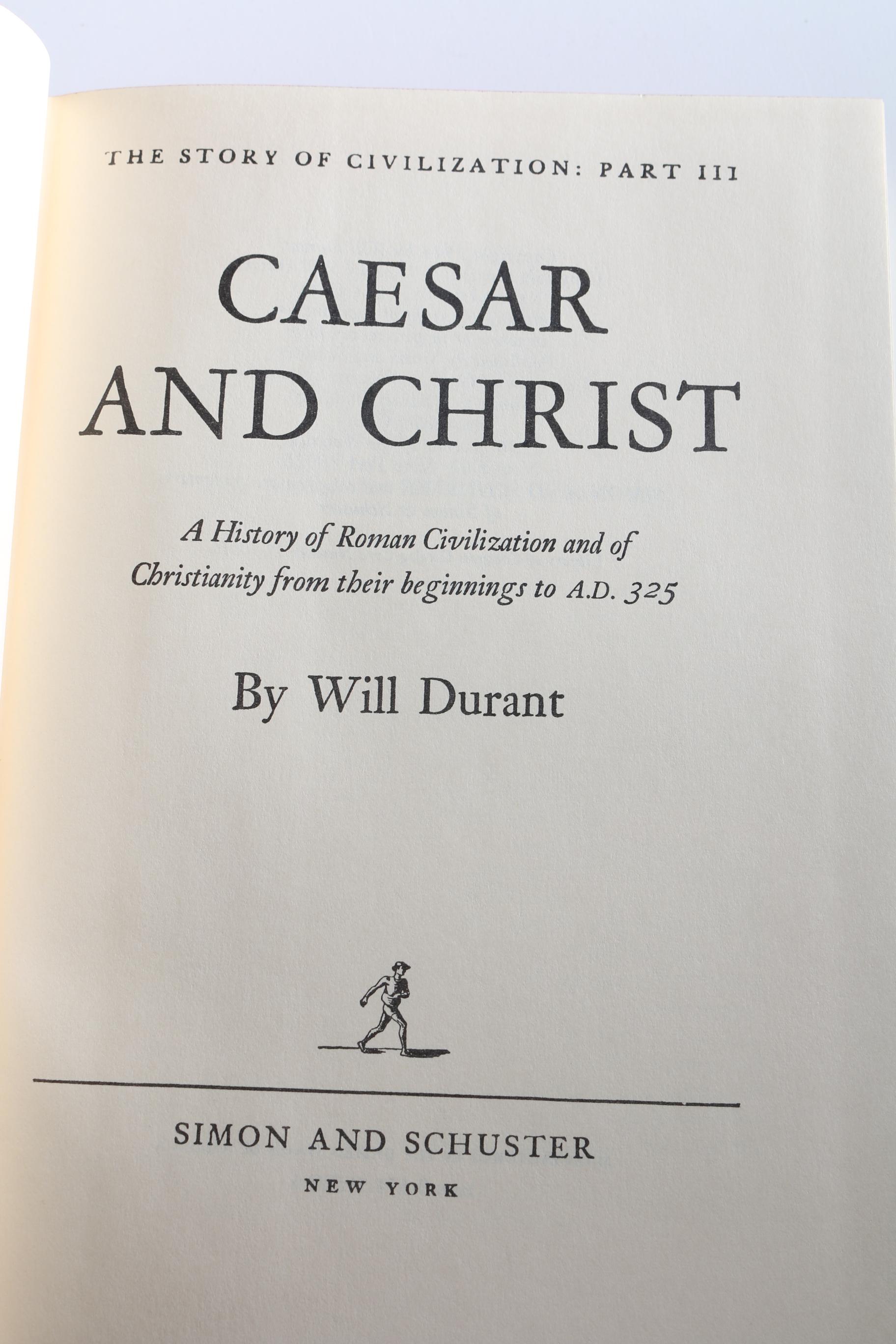 Will and Ariel Durant "The Story of Civilization" in Eleven Volumes