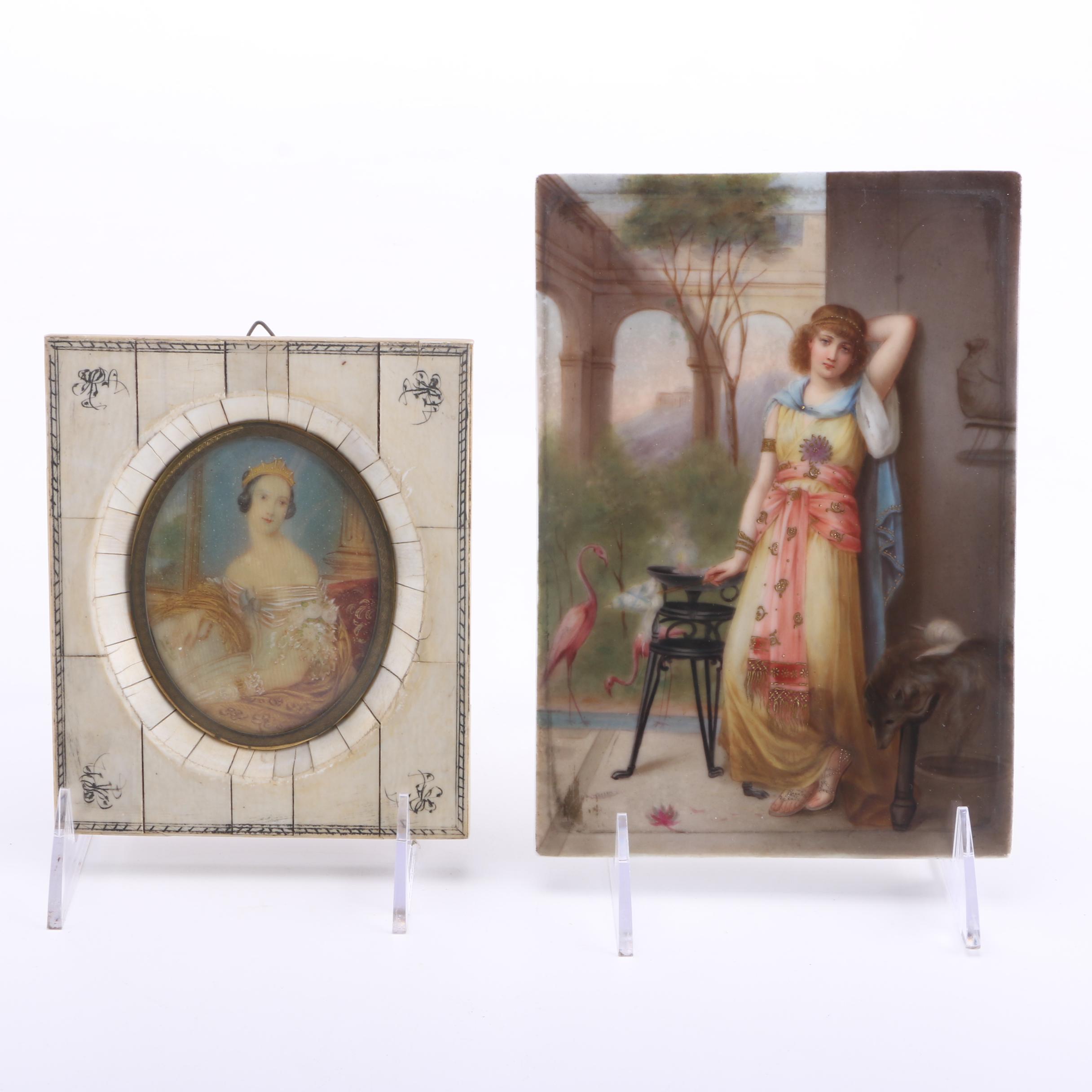 Collection of Offset Lithograph Miniature Portraits