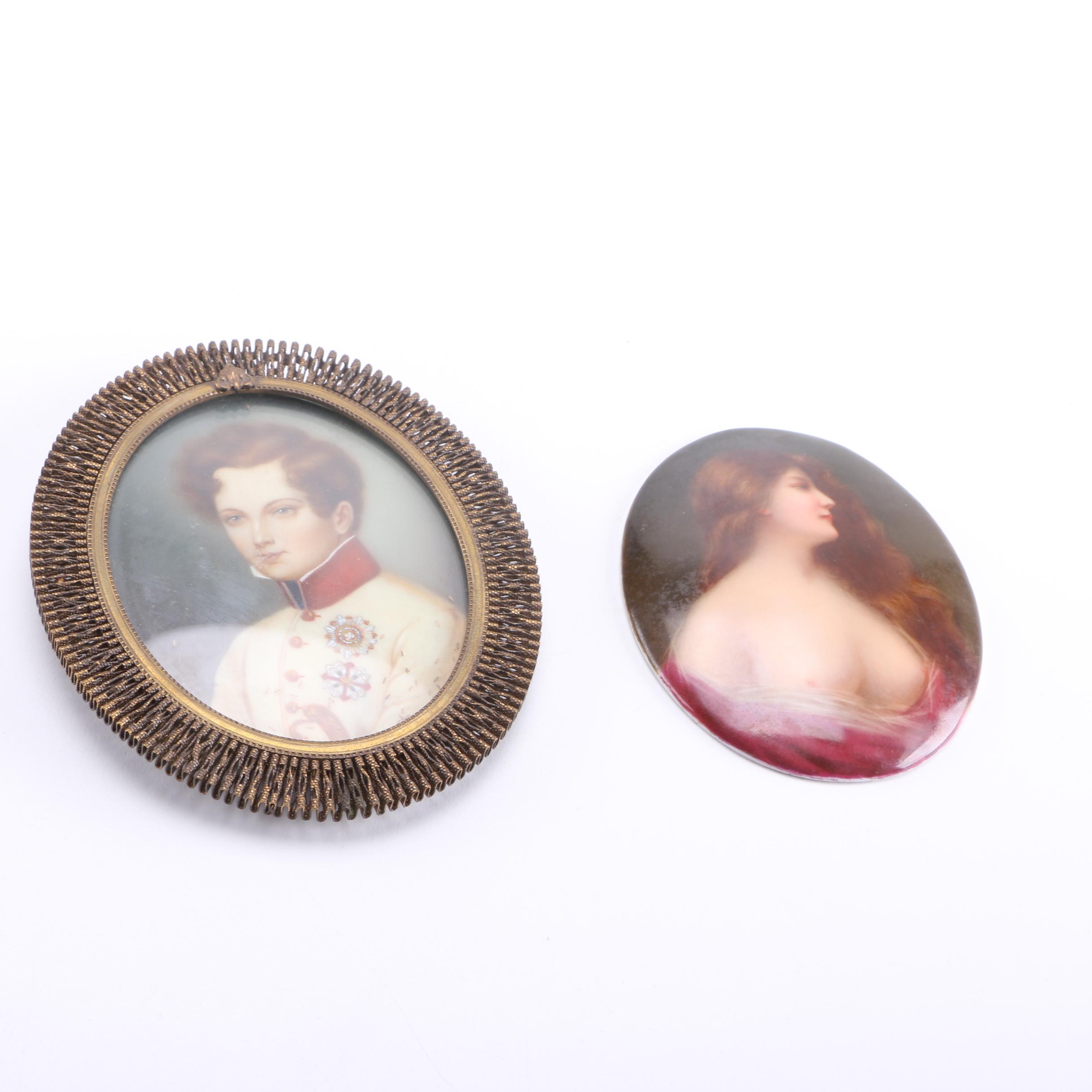Collection of Offset Lithograph Miniature Portraits