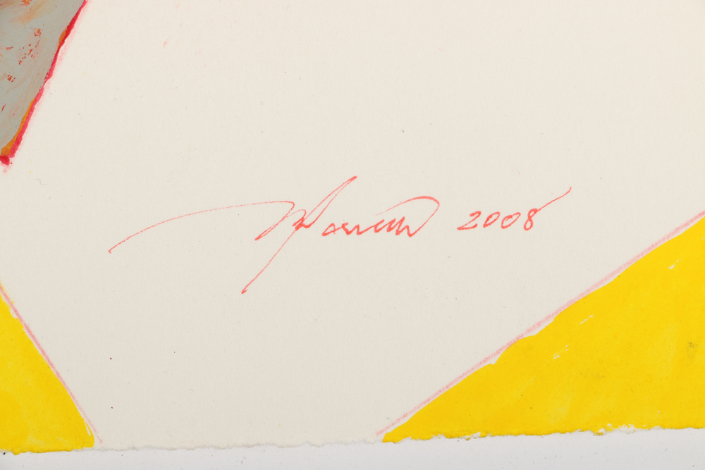 Ricardo Morin Body Color and Graphite on Paper "Platonic Triangulation"