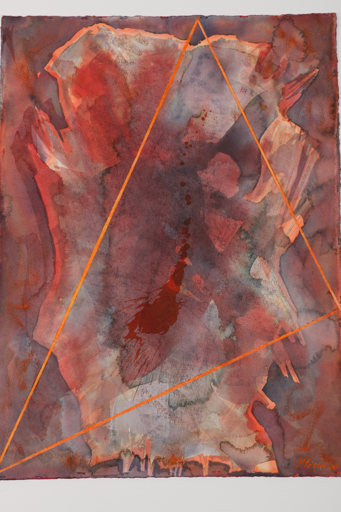 Ricardo Morin Mixed Media Painting on Paper