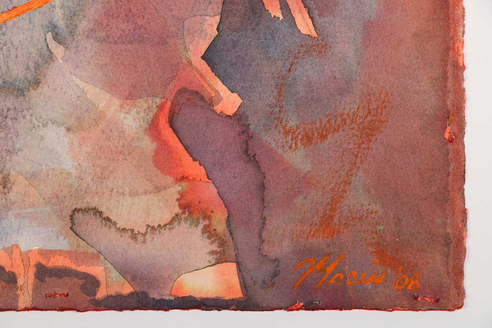 Ricardo Morin Mixed Media Painting on Paper