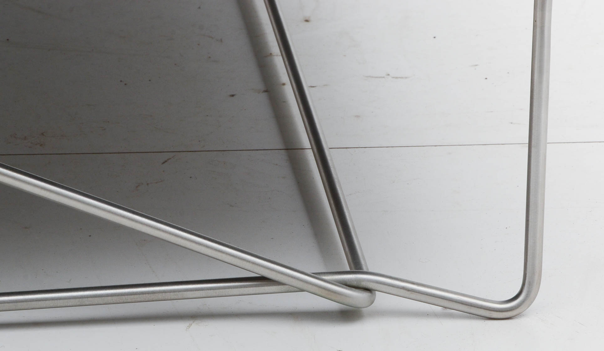 Blu Dot "Swept" Sofa in Slate Gray Leather