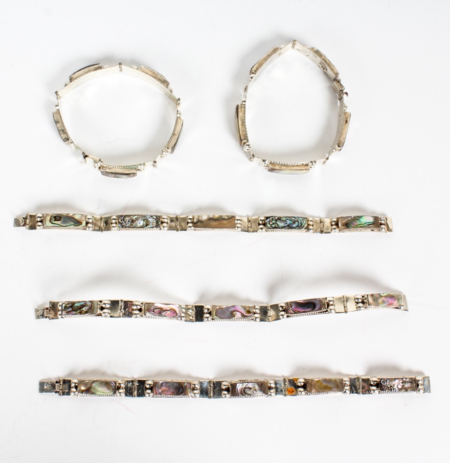 Sterling and Mother of Pearl Bracelets