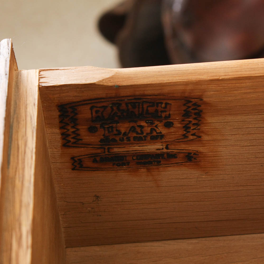Vintage Brandt Ranch Oak Chest of Drawers