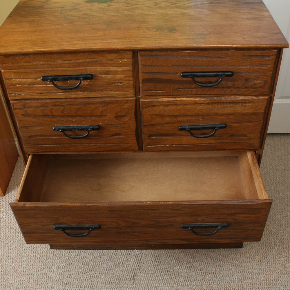 Vintage Brandt Ranch Oak Chest of Drawers
