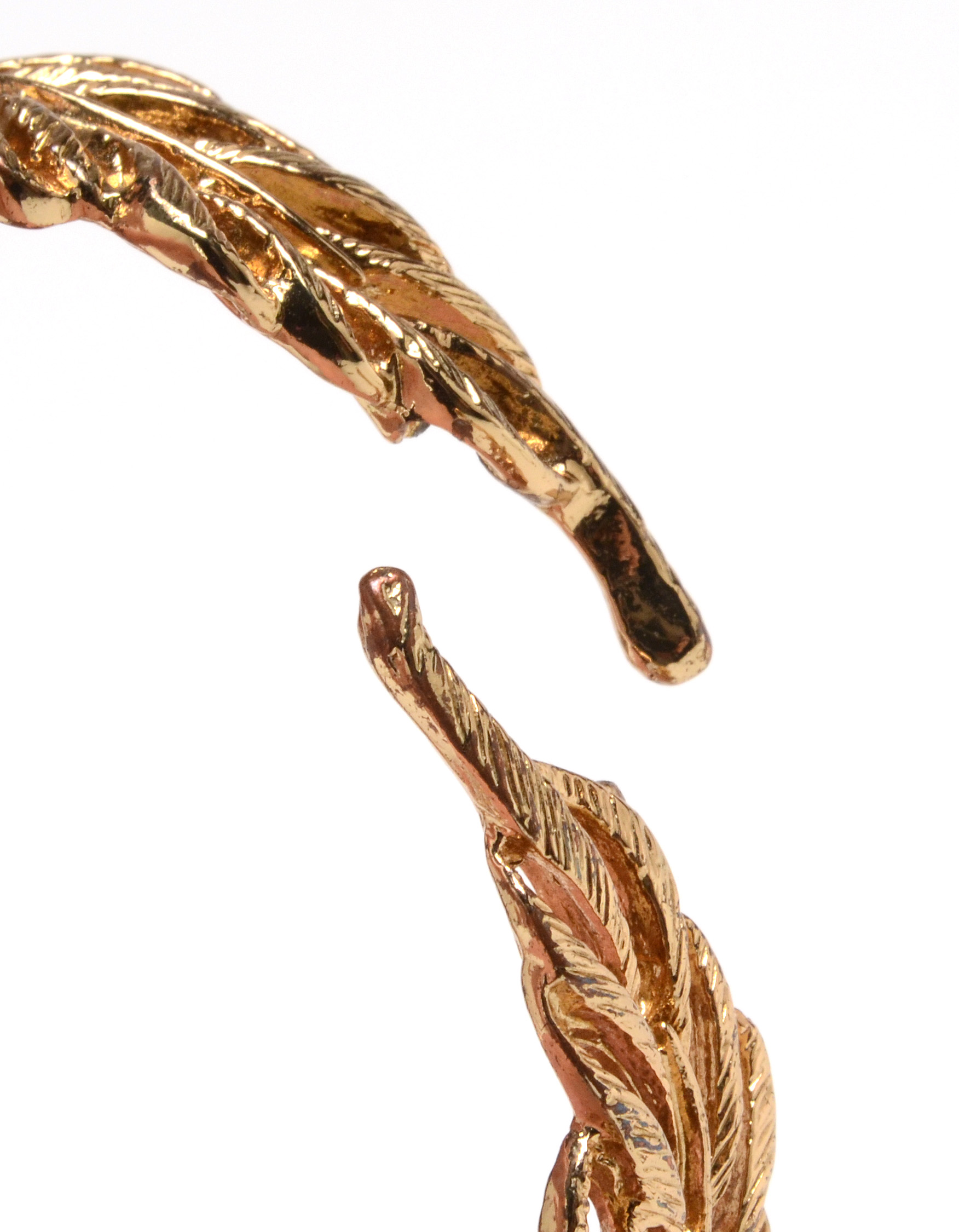 Hinged Openwork Gold-tone Bracelet and Two Stretch Bracelets