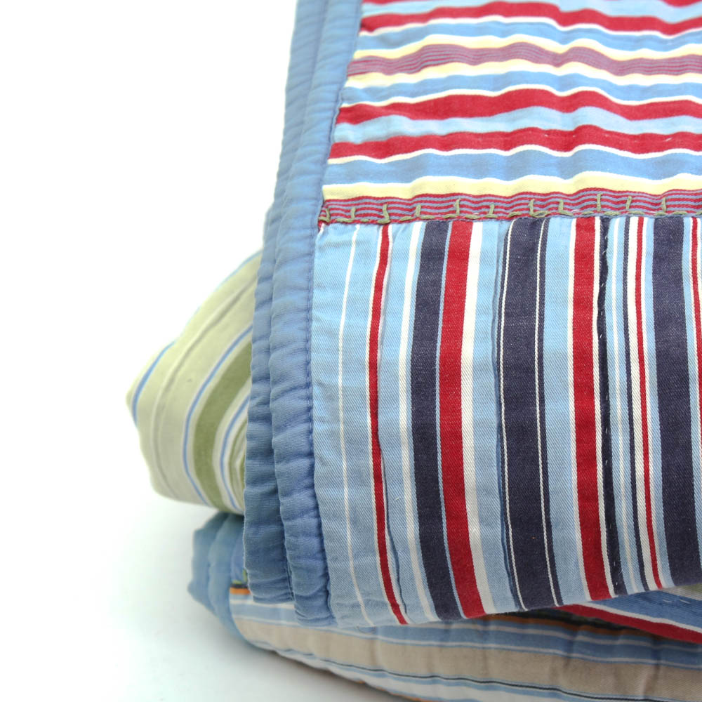 Pair of Pottery Barn Kids Patchwork Twin Quilts