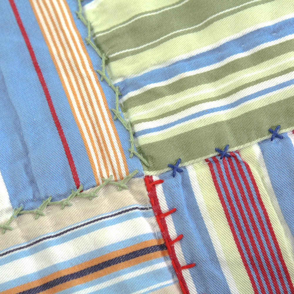 Pair of Pottery Barn Kids Patchwork Twin Quilts