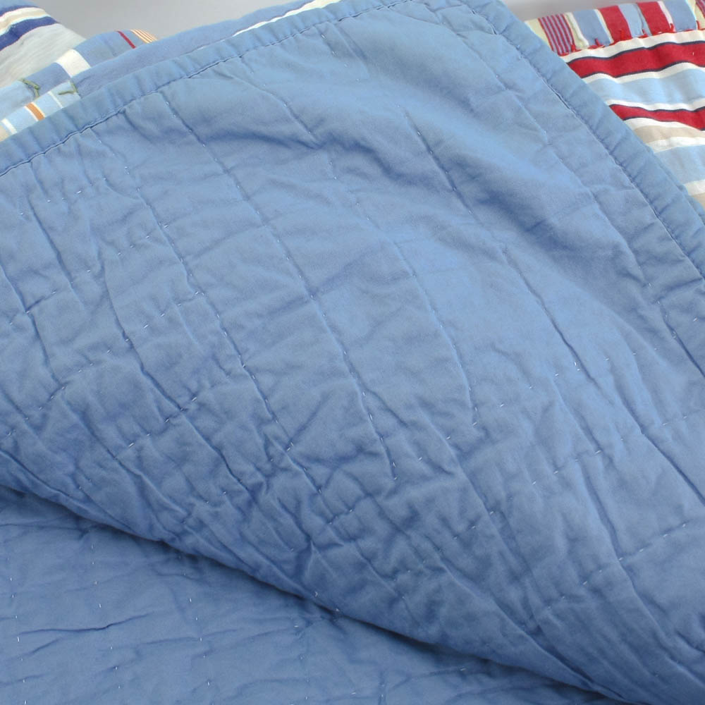 Pair of Pottery Barn Kids Patchwork Twin Quilts