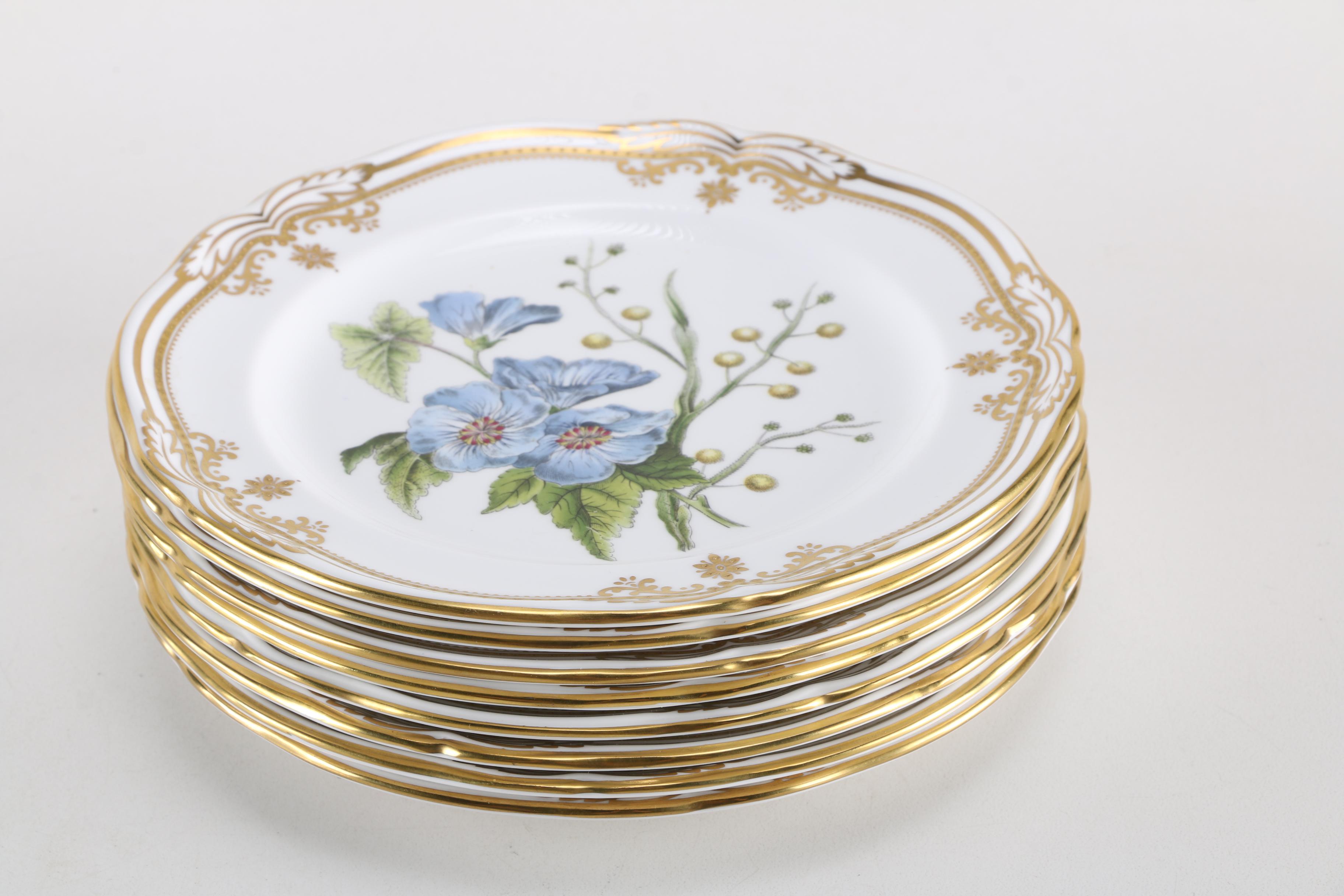 Spode "Stafford Flowers" China Plates and Tray