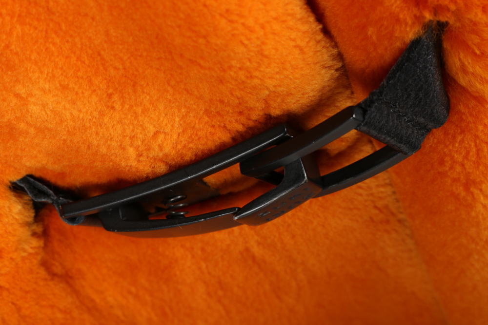 Zuki Orange Mouton Fur Coat