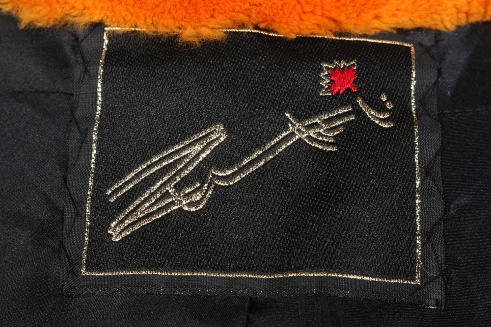 Zuki Orange Mouton Fur Coat