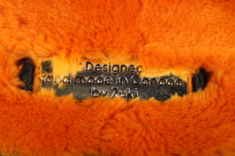 Zuki Orange Mouton Fur Coat