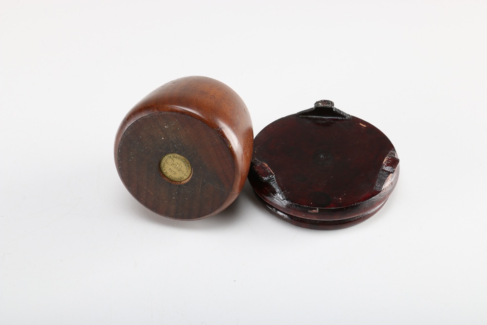 Vintage Colibri Wood Base Table Lighter