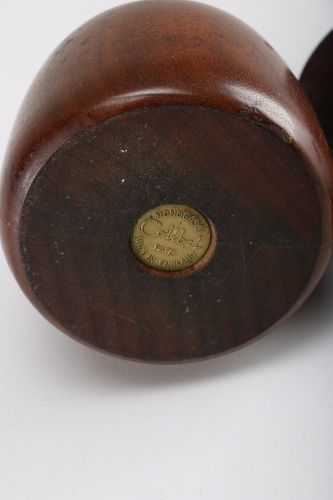 Vintage Colibri Wood Base Table Lighter