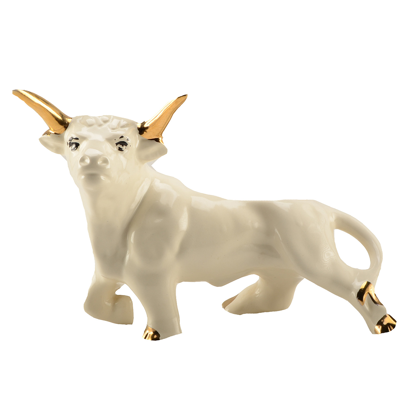 Large Mid-Century Hull-Style Ceramic Bull Planter