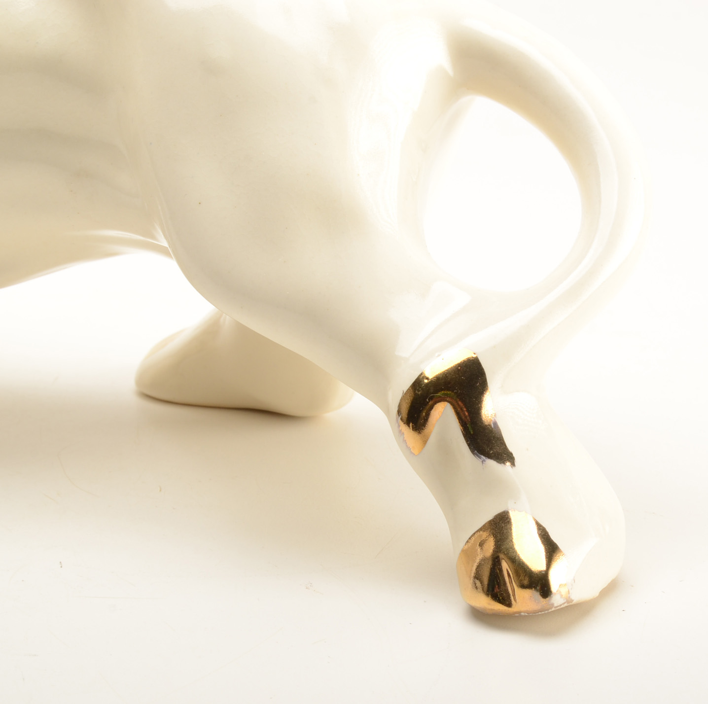 Large Mid-Century Hull-Style Ceramic Bull Planter