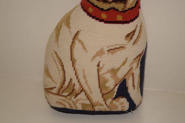 Pug Needlepoint Pillow