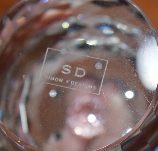 Simon Designs Crystal Cupcake and Cake Paperweights