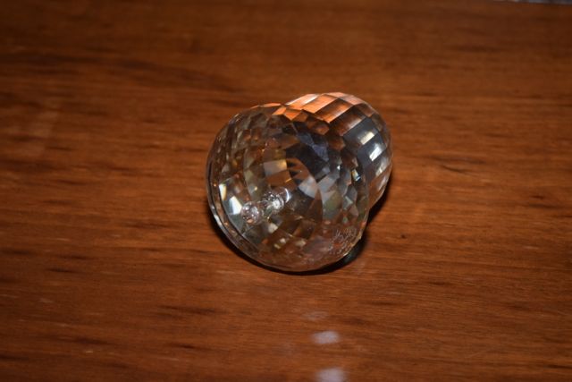 Amber Crystal Simon Designs Acorn Paperweight