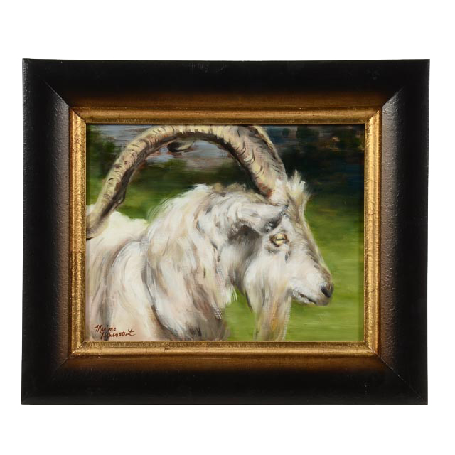 Marlena Hebenstreit Original Oil on Panel "Billy Goat"