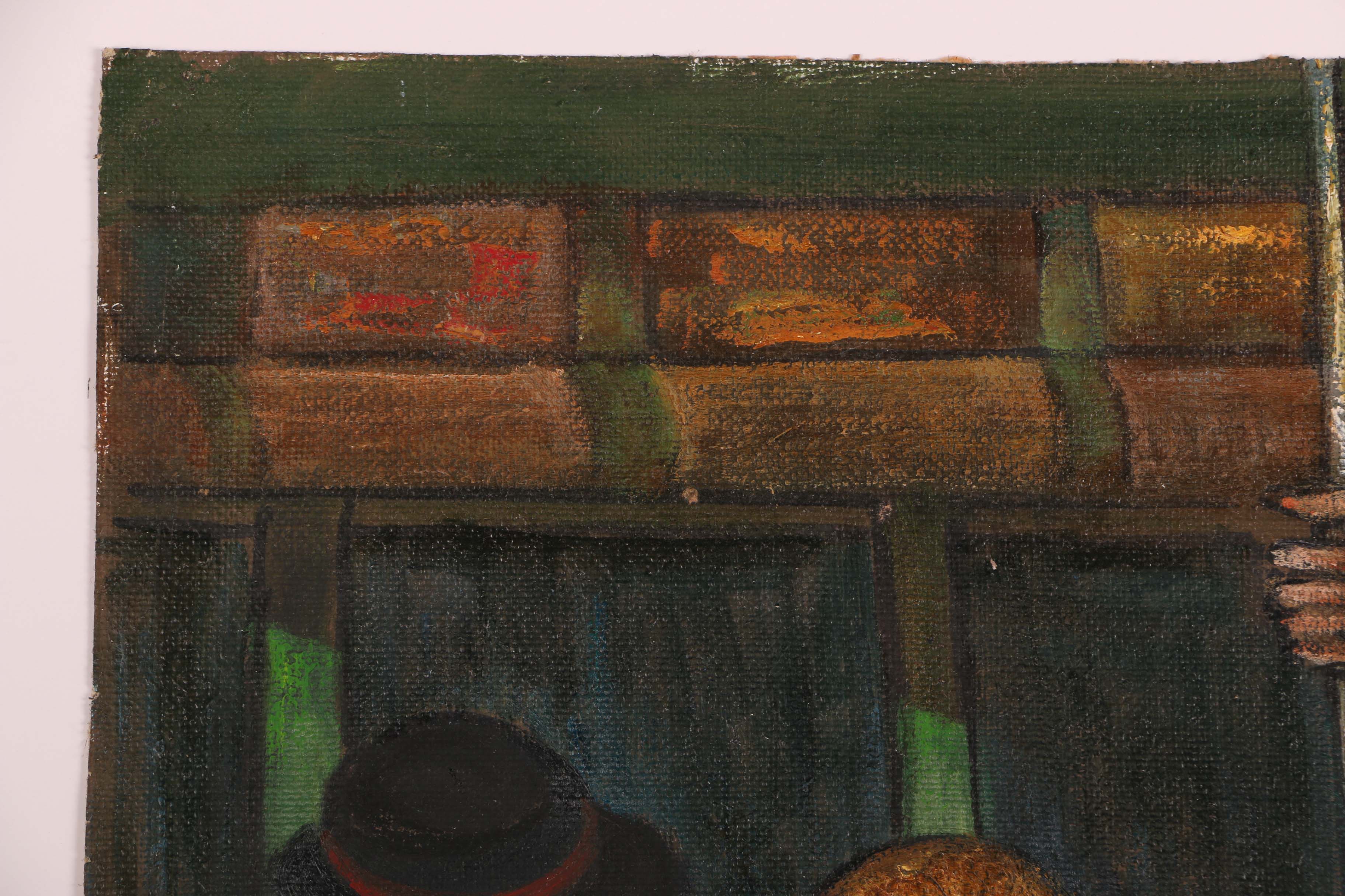 Albert Pels Oil Painting on Unstretched Canvas "Stand Up for Pregnant Women"