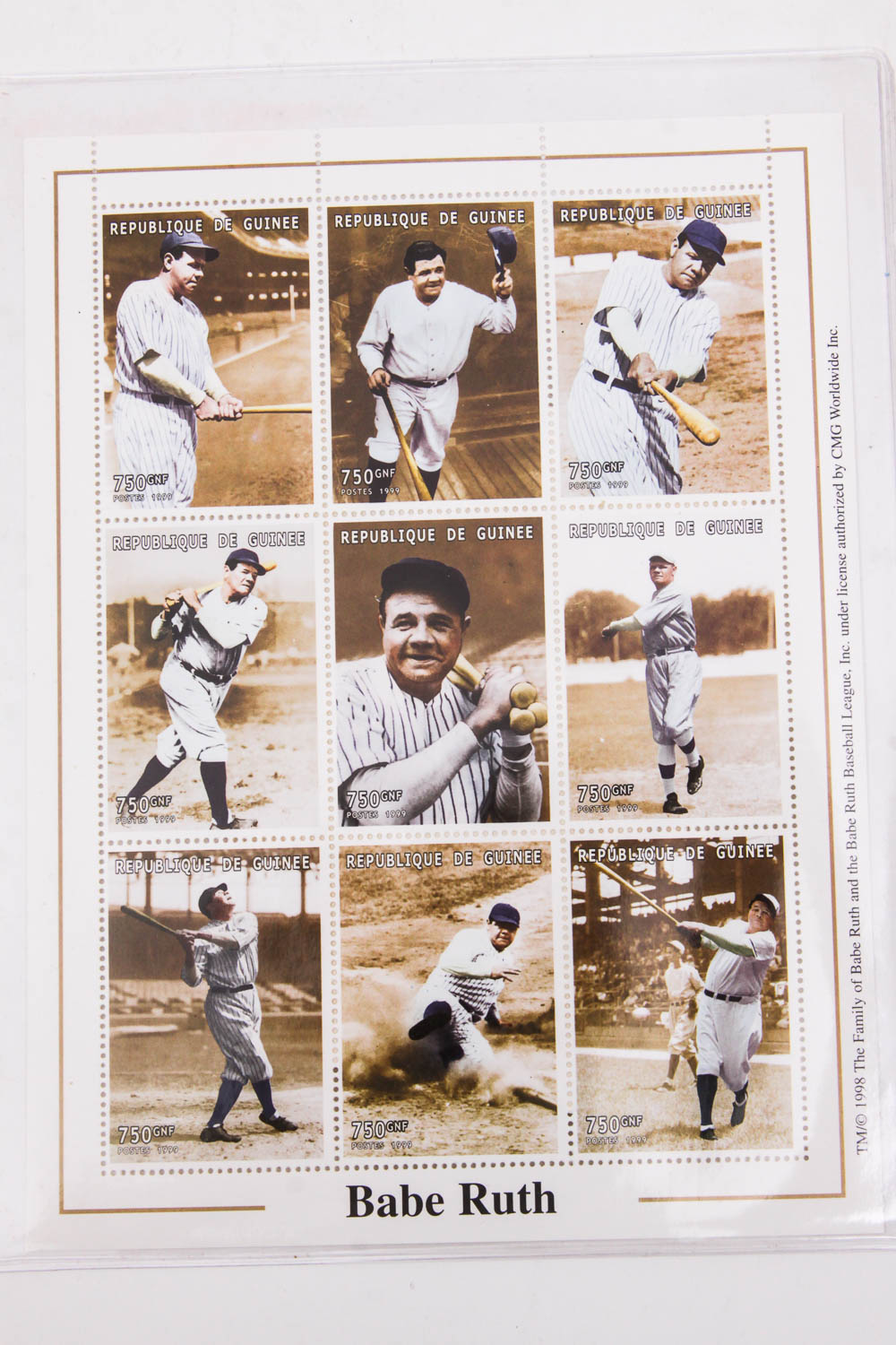 Collection of Baseball Commemorative Stamps