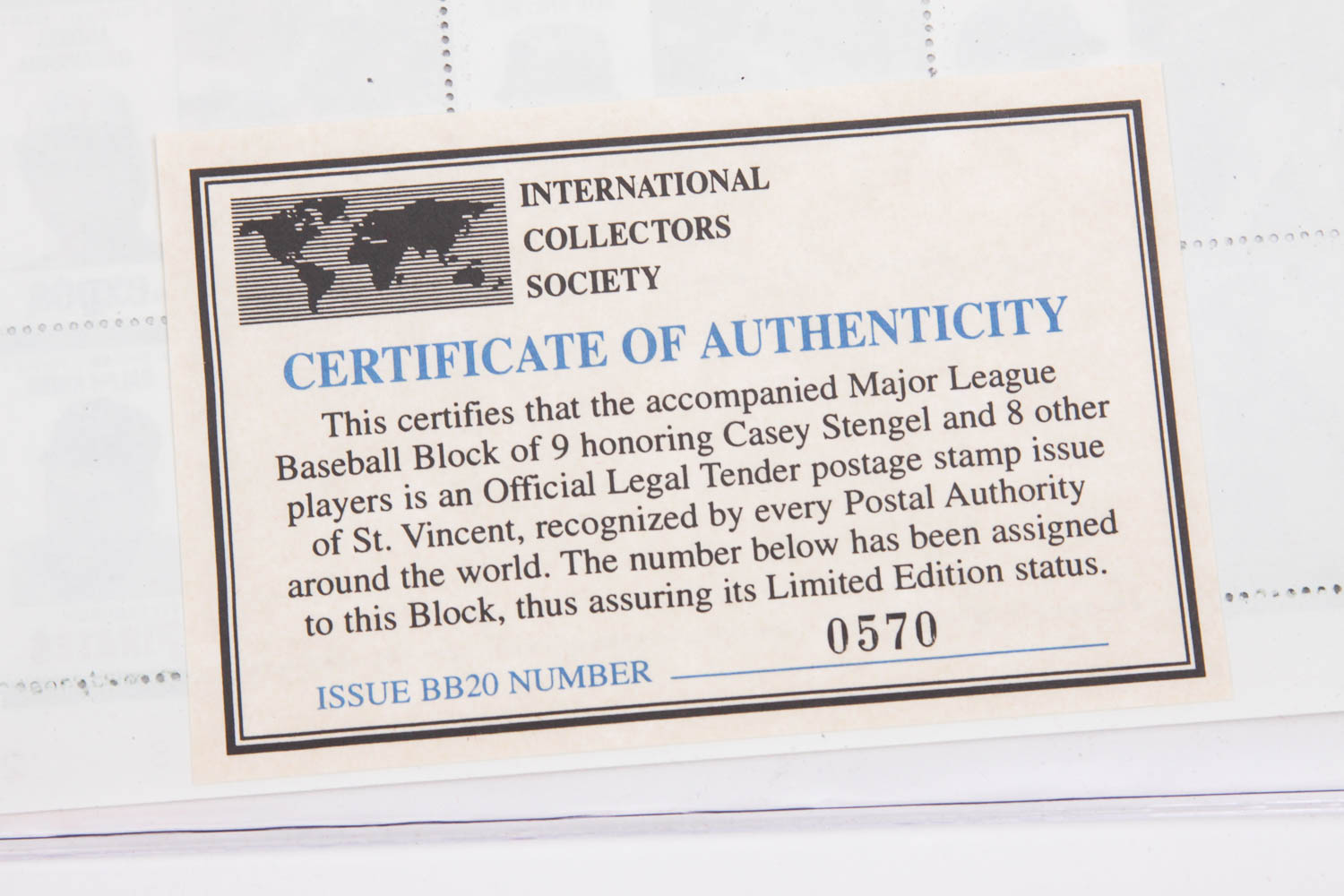 Collection of Baseball Commemorative Stamps