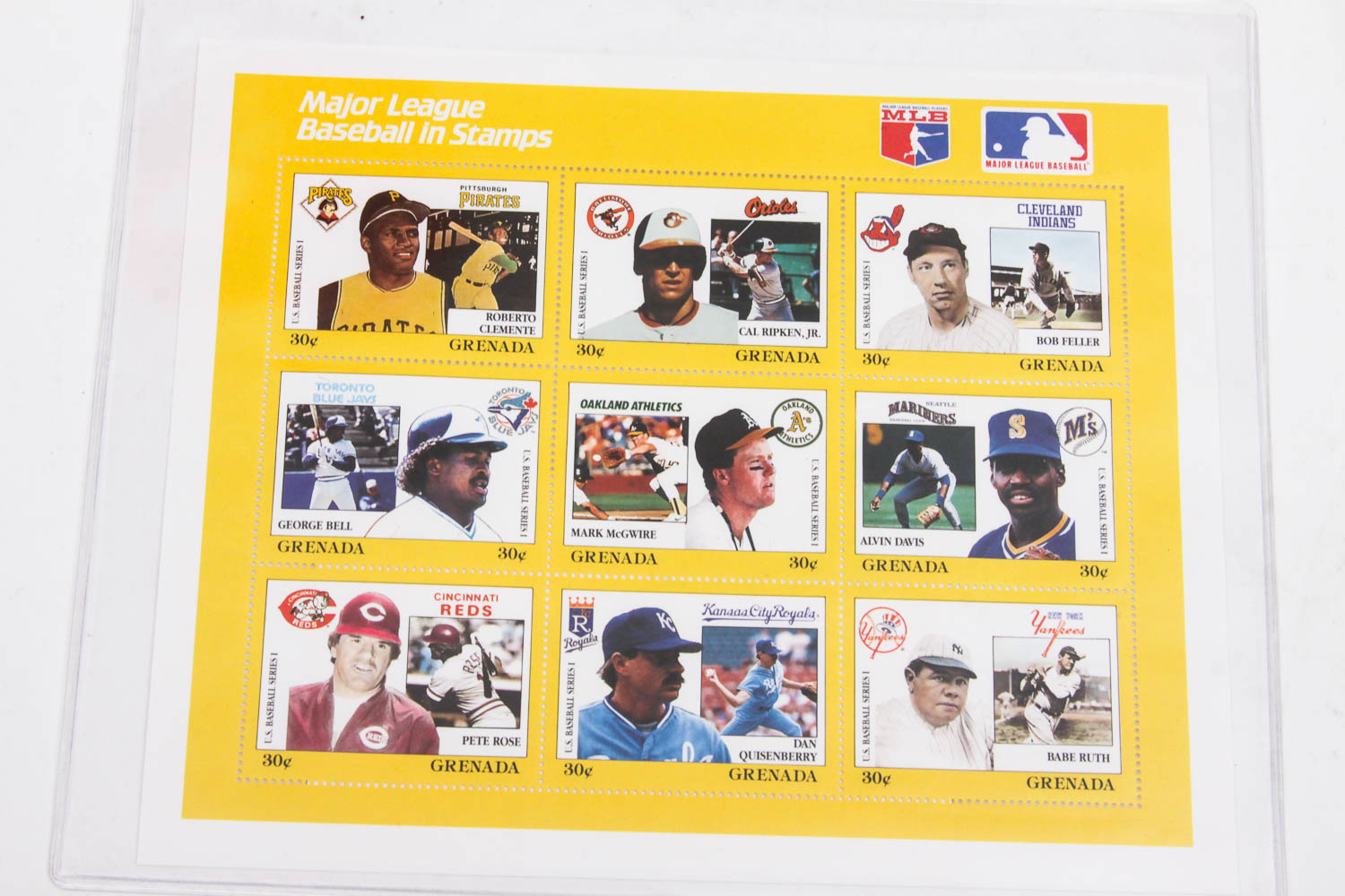 Collection of Baseball Commemorative Stamps