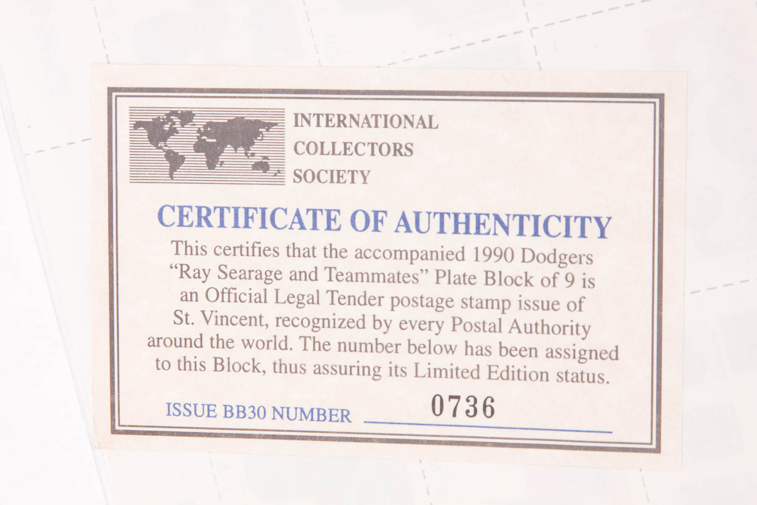 Collection of Baseball Commemorative Stamps