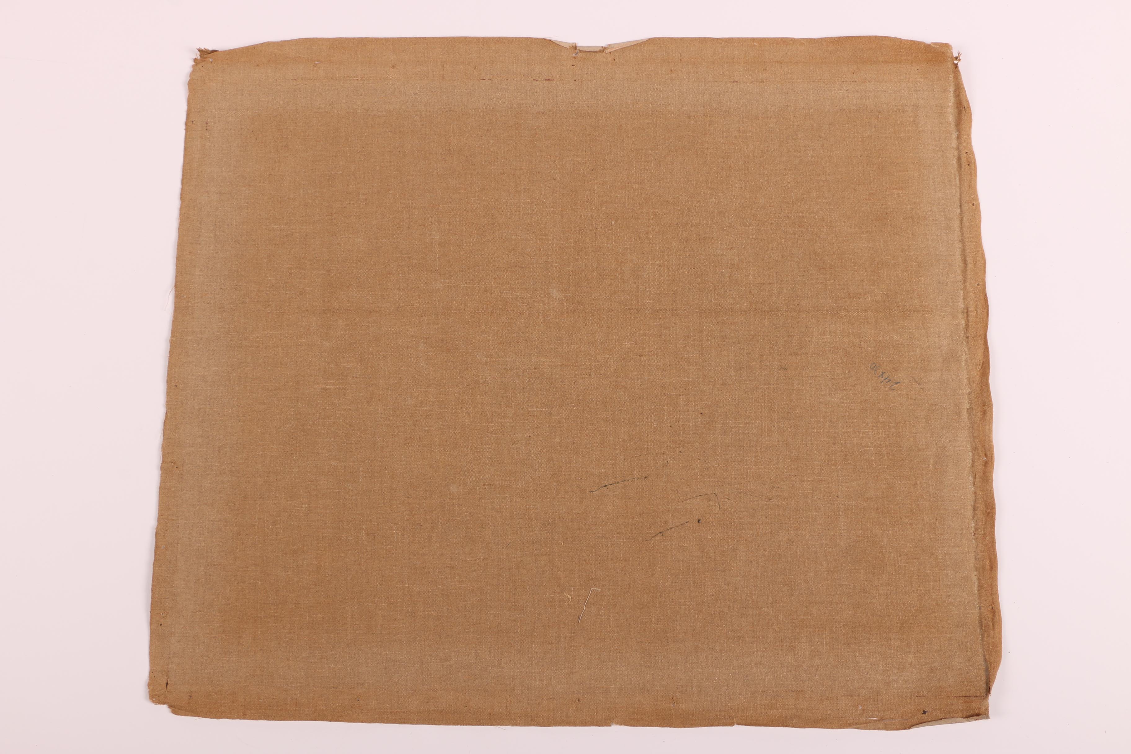 Albert Pels Oil Painting on Unstretched Canvas of Cincinnati Row Houses