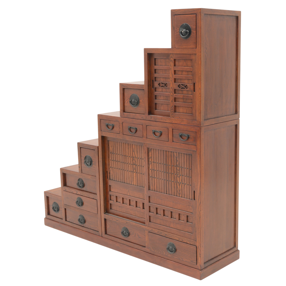 Japanese Step-Tansu Chest Cabinet