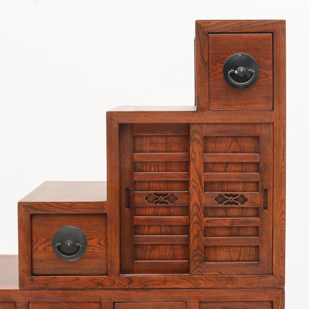 Japanese Step-Tansu Chest Cabinet