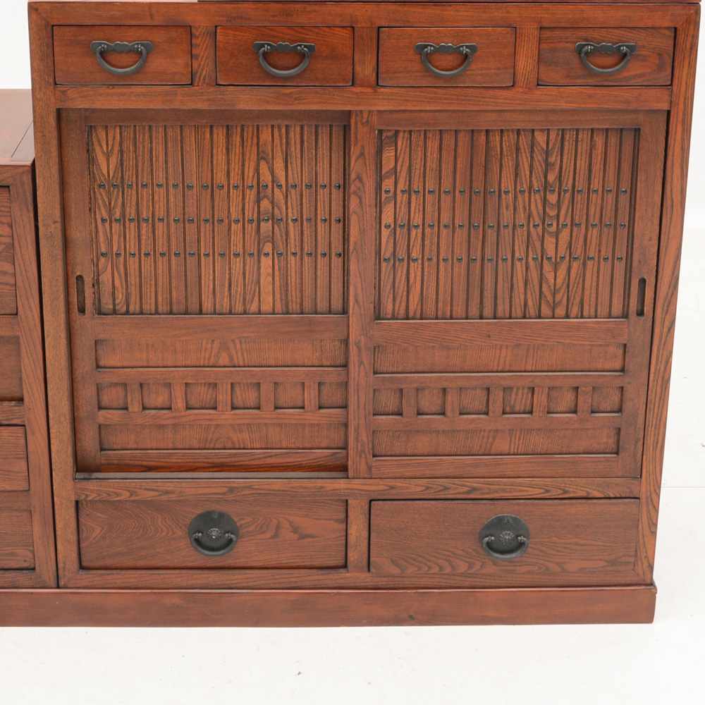 Japanese Step-Tansu Chest Cabinet