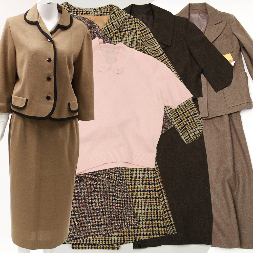 Five Woman's Suits including Stevens Forstmann Fabric