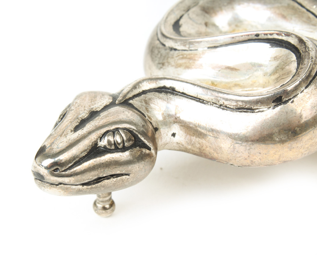 Barry Kieselstein-Cord Sterling Silver Serpent Belt Buckle