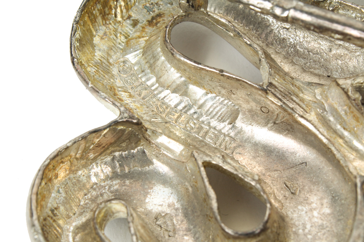 Barry Kieselstein-Cord Sterling Silver Serpent Belt Buckle