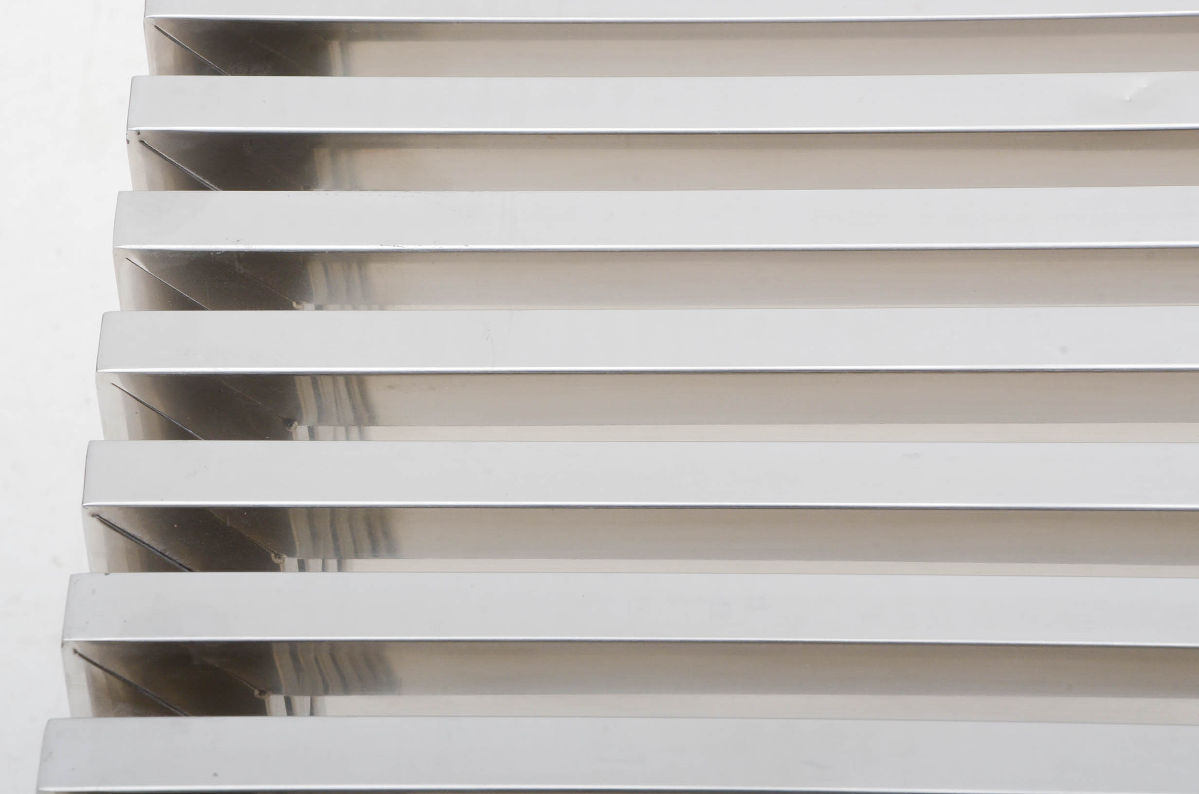 Lexmod Gridiron Stainless Steel Bench