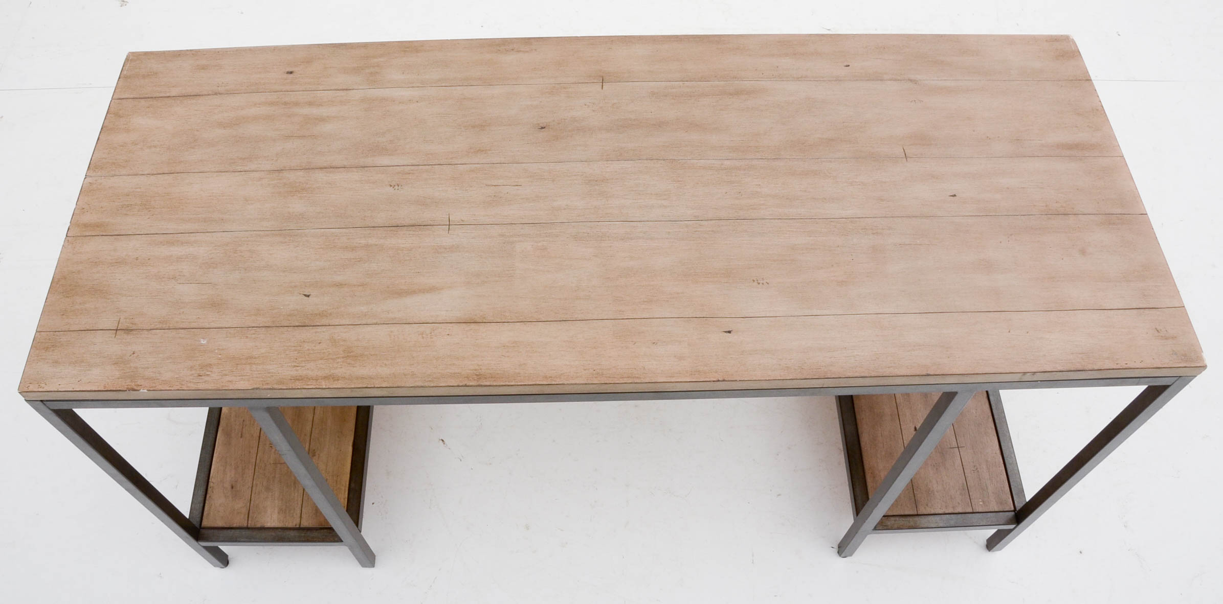 Ballard Designs "Durham" Aged Steel Writing Table