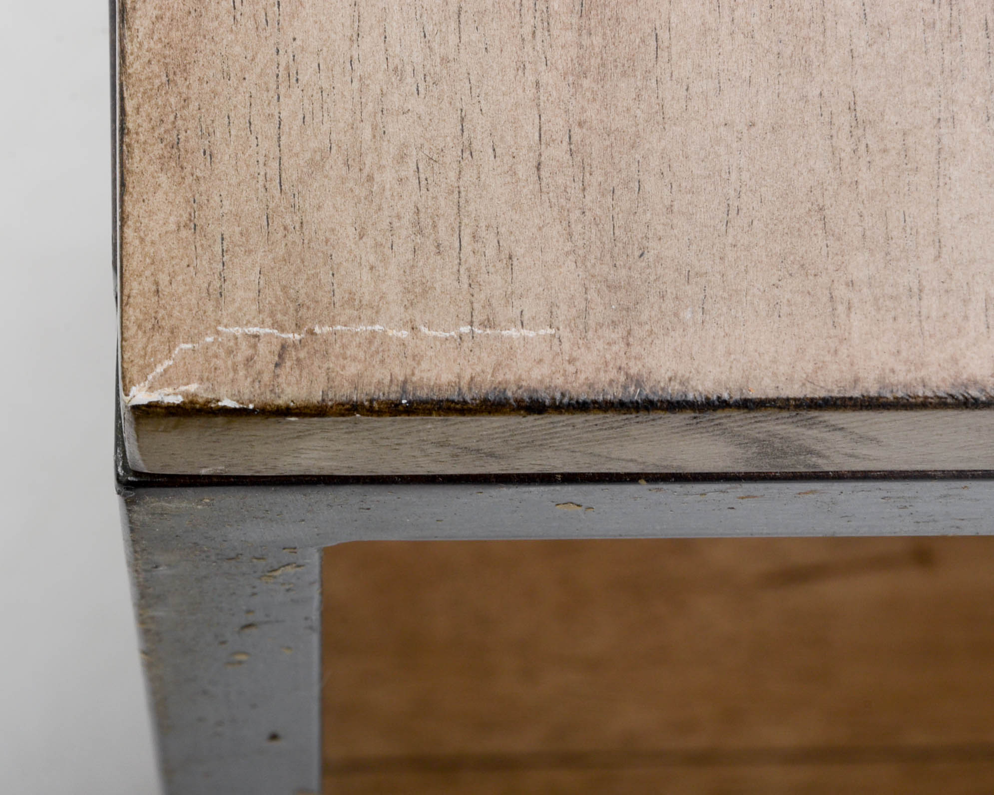 Ballard Designs "Durham" Aged Steel Writing Table