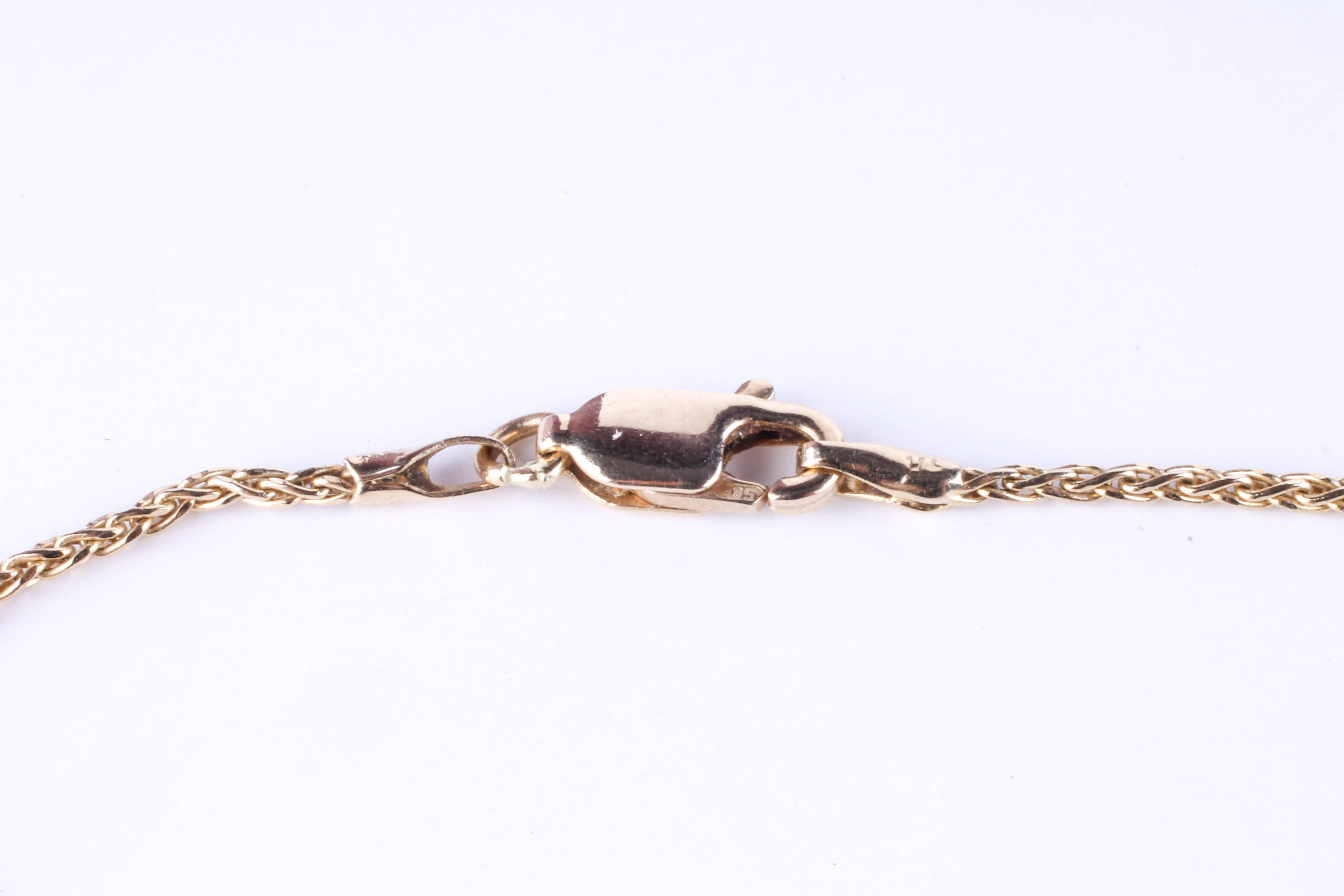 14K Gold Necklace Chain and James Avery "Descending Dove" Gold Cross Pendant