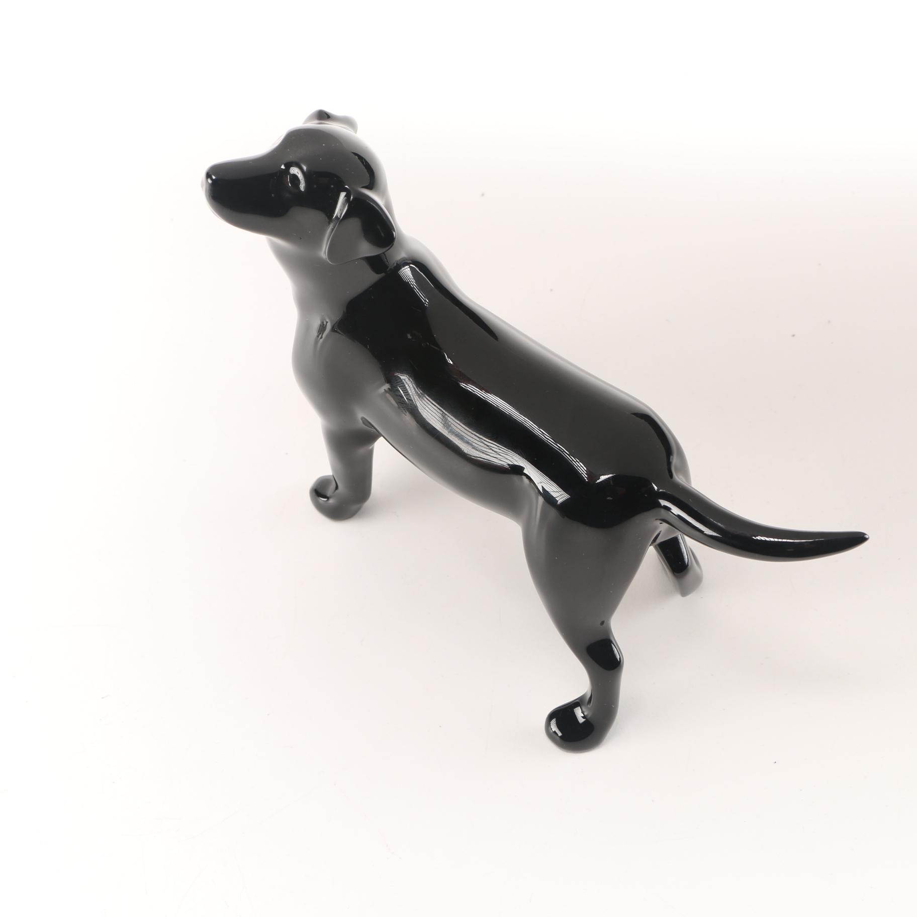 Baccarat Black Labrador Crystal Figurine