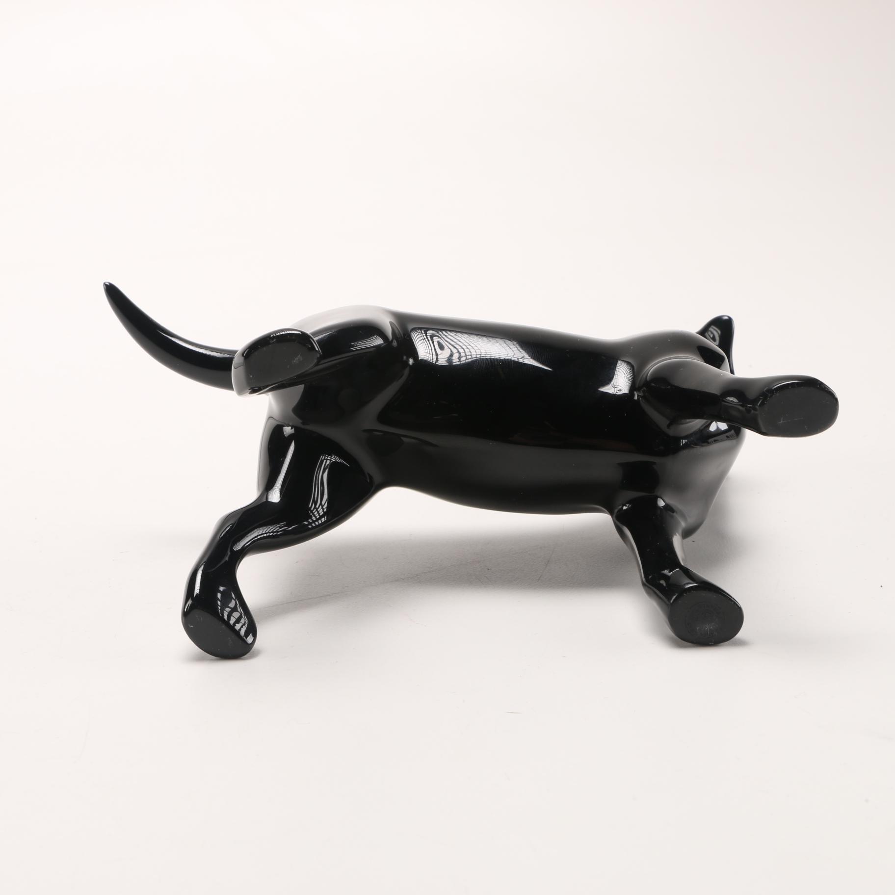 Baccarat Black Labrador Crystal Figurine